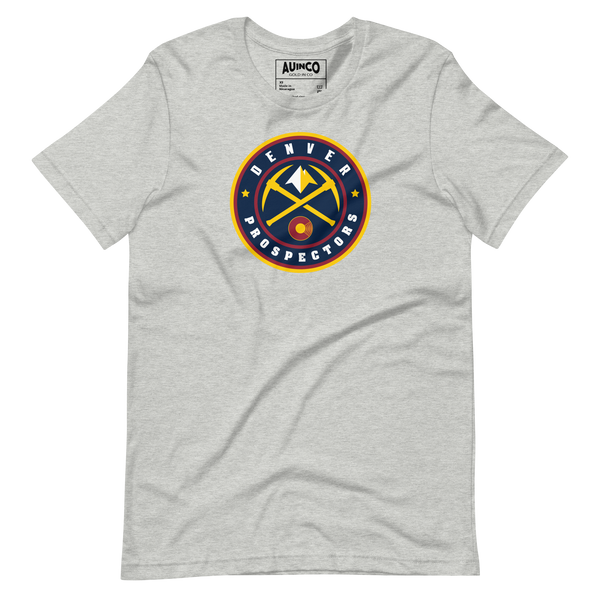 Grey Denver Prospector T-shirt, Gold prospecting apparel